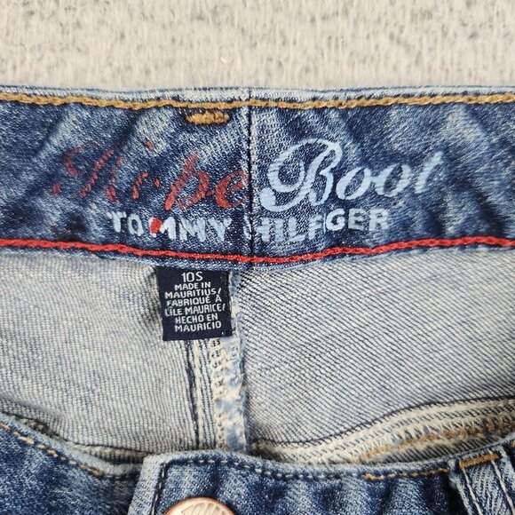 Tommy Hilfiger Jeans Women's 10S Blue Hope Bootcut Curvy Denim Pants Stretch - Picture 10 of 11